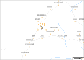 map of Koré I