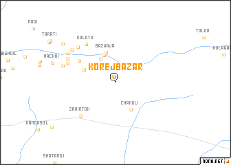 map of Korej Bāzār