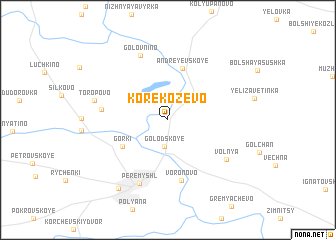 map of Korekozevo