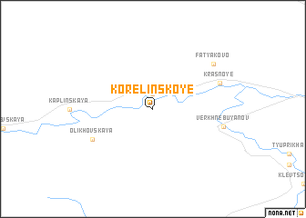 map of Korelinskoye