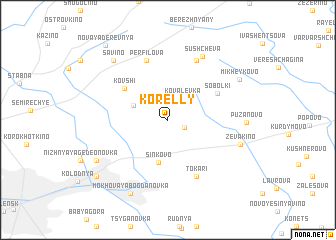 map of Korelly