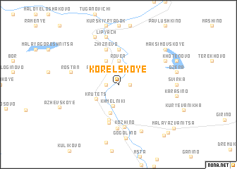 map of Korel\