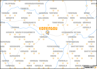 map of Korendou