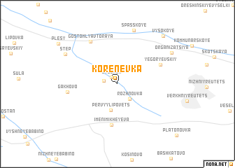 map of Korenëvka