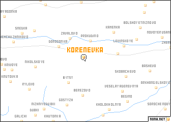 map of Korenëvka