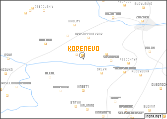 map of Korenëvo