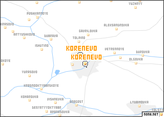 map of Korenëvo