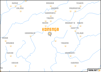 map of Korenga