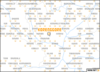 map of Korenggore