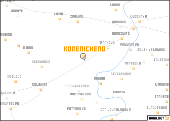 map of Korenicheno