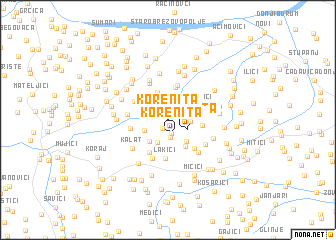 map of Korenita