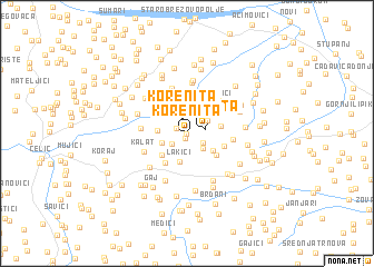 map of Korenita