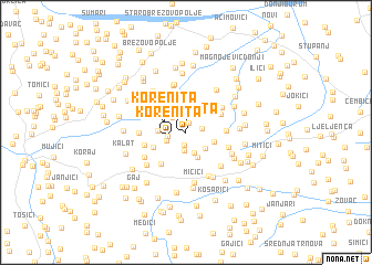 map of Korenita