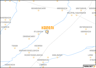 map of Koreni