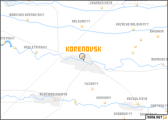 map of Korenovsk