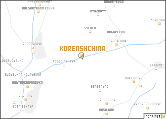 map of Korenshchina