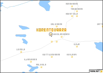map of Korentovaara