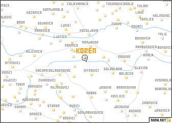 map of Koren