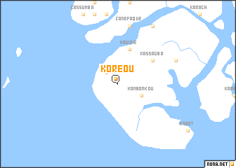 map of Koréou