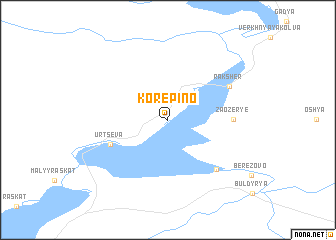 map of Korepino