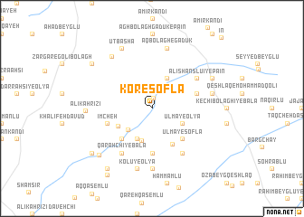 map of Kor-e Soflá