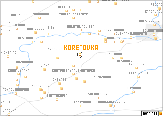 map of Koretovka