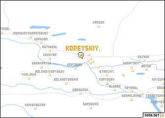 map of (( Koreyskiy ))