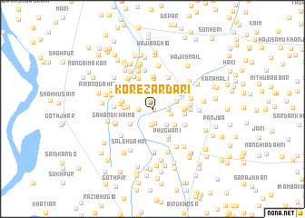map of Kore Zardāri