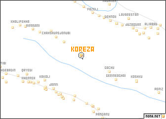 map of Korezā