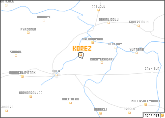 map of Körez