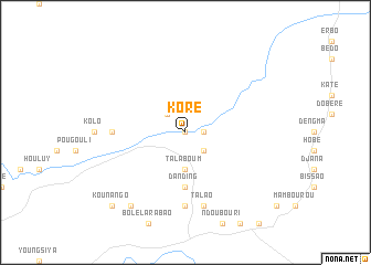 map of Koré