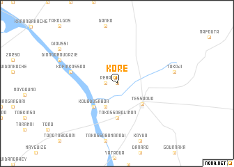 map of Koré