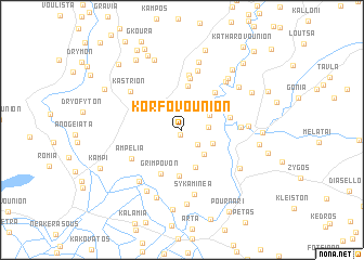 map of Korfovoúnion