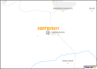 map of Korfovskiy