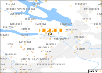 map of Korgashino