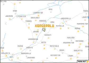 map of Kõrgepalu