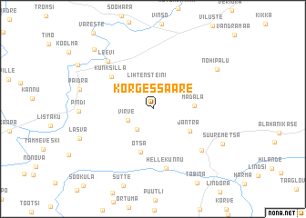 map of Kõrgessaare