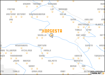 map of Korgesta