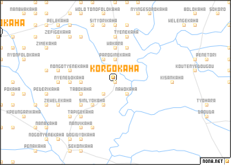 map of Korgokaha