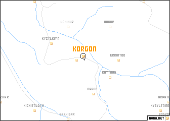 map of Korgon