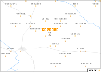 map of Korgovo