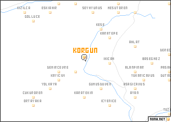 map of Korgun