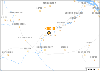 map of Koria
