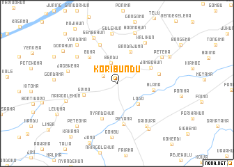 map of Koribundu