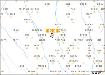 map of Kʼorīcha