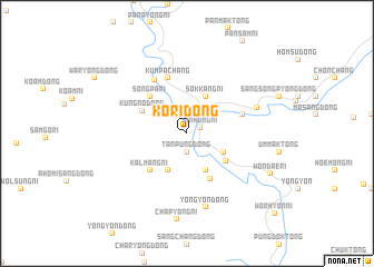 map of Kŏri-dong