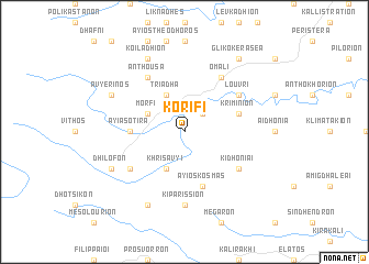 map of Korifí