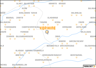 map of Korihine