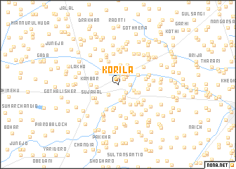 map of Korila