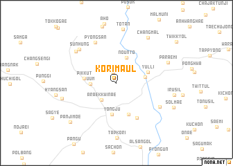 map of Kŏri-maŭl